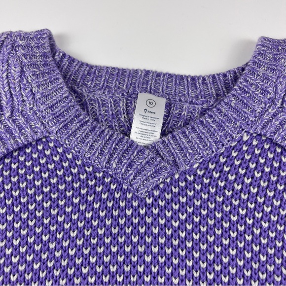 Ivivva Purple Busy To Be Cozy Pullover Sweater 10 - Picture 3 of 5